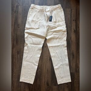Express Slim Cropped Dress Pants 33x32 Off-White NWT